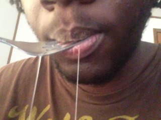 wet tongue fetish number 3 that day extreme drooling and spitting.