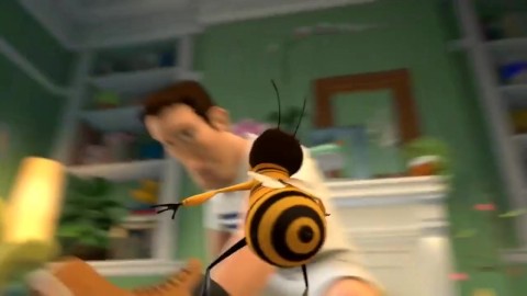 Bee movie trailer but every time they say bee a Japanese girl moans