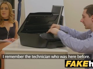 Female Agent Sexy agent gets licked to orgasm after fucking technician screenshot number 1