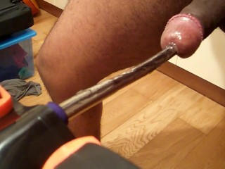 Fucking my Dick Hole with a Metal Rod