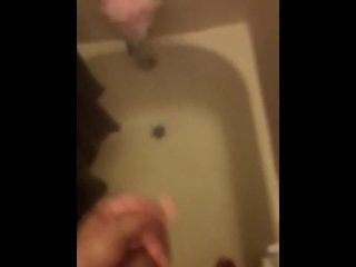 Beating my dick in the shower