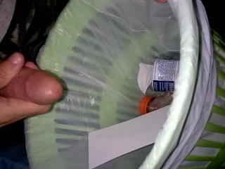 My first video. All I had was a trash can.