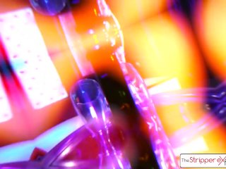 Saya Song suck and fuck a huge cock in the strip Club