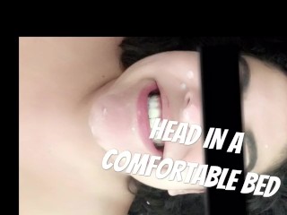 Head in a Comfortable Bed