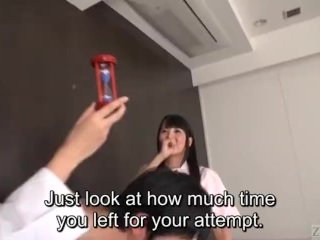 Subtitled JAV Actor Audition CFNM Handjob Explosive_Cumshot