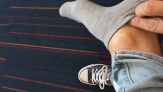 Flughafen-Sneaker-Strip