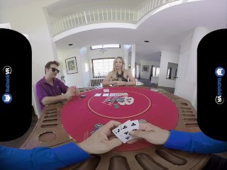 BaDoink VR Great Poker Risk With Olivia Austin VR Porn screenshot number 1
