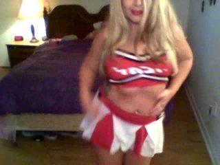 Cheerleader Stripping and Playing for You!!!! Xoxo