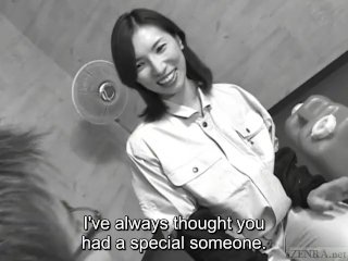 Subtitled mature Japanese woman blue collar sex boss