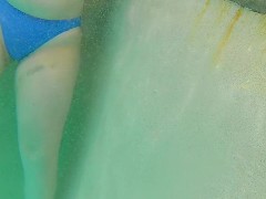 Thick PAWG Underwater at Public Pool -NO SEX- ~A Velvet Short~