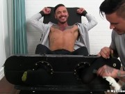 Preview 4 of Cris gets tied up and tickled by two men who enjoy it well