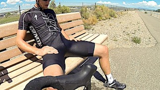 Pissing lycra in public while cycling