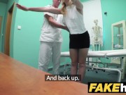 Preview 3 of Fake Hospital Petite blonde Czech patient health test ends with hot wet sex
