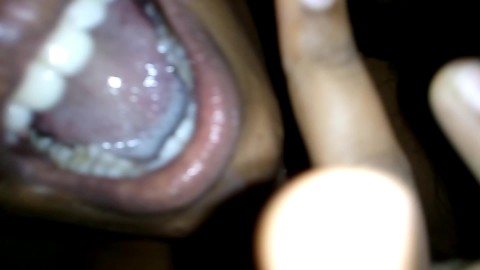 Indian cum in mouth and nose while slow deepthroat and she swallow it