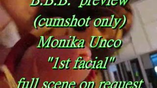 Preview: Monika Unco's 1ste facial (alleen cumshot)