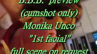 Preview: Monika Unco`s 1st Facial (cumshot only)