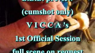 BBB Preview: Vicca's eerste officiële cumshot (shotglass) (alleen cumshot)