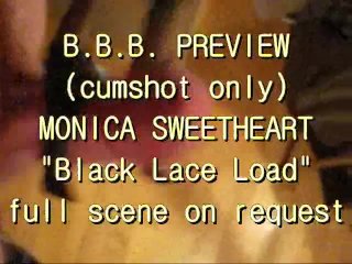 BBB Preview: Monica Sweetheart Black Lace (cumshot Only)