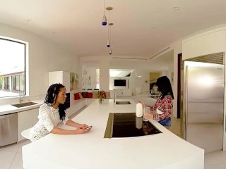VR Bangers - Two Lesbian Roommates Finally Make Out screenshot number 1
