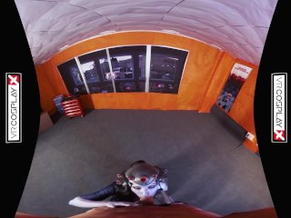 VR Cosplay X CFNM Threesome With Widowmaker And Tracer VR Porn screenshot number 1