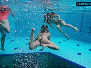 Preview 2 of Hot girls undress in the pool