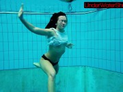 Preview 4 of Sexy cute beauty Alla swims in the swimming pool