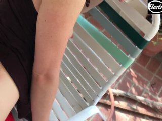 Amateurcouple outdoors fucking on the porch - ErinElectra