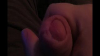 Playing with my uncircumcised cock
