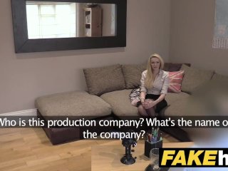 Fake Agent UK Amateur big tits MILF sucks cock for cash on casting couch screenshot number 2