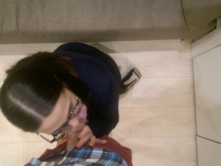 Homemade Blowjob from_a school teacher after work