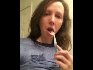 Lily Lark - Snapchat Spitty Titties (AKA Titties and Toothbrushing)