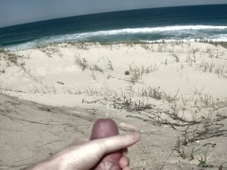 amateur, beach, moaning, public masturbation