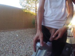 had to pee while changing oil