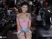 Preview 5 of BANG Confessions: Honey Gold Quivers As She Cums On A Revving Motorcycle