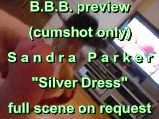 BBB preview: Sandra Parker silver outfit (cumshot only)