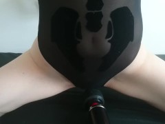 bound skeleton girl cums fast and loud | Halloween Special!