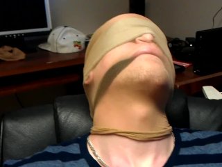 POV blowjob for tied up guy