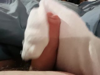 Fake Foot Job (Jerking off with a sock)