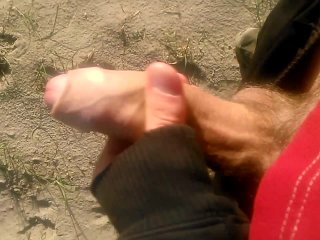 very open public_place outdoorbeach cum caught and didn't care oops