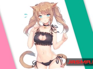 GELUID PORNO | Tsundere Catgirl Pleziert Haar Meester | Japanse ASMR