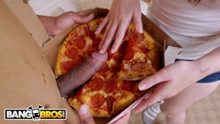 BANGBROS 매그넘 사이즈 피자 배달용
