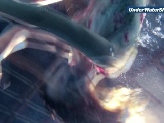 Slowmo teen in Czech swimming