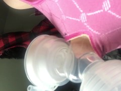Pumping to Induce Lactation - Screenshot 15 of 16 - Milky Tits