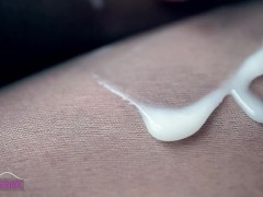 Feet, pantyhose and cum -lube. Messy goodness! ^_^