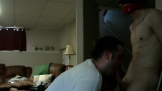 Young straight guy bound gagged and blown