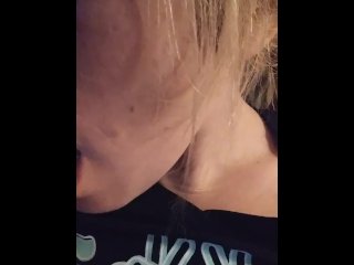 exclusive, blonde, finger, masturbation