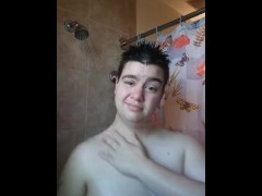TRANSGENDER FEMALE TO MALE SHOWER TEASE