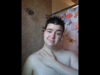 TRANSGENDER FEMALE TO MALE SHOWER TEASE
