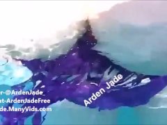 Bouncing Big Tits in Public Pool