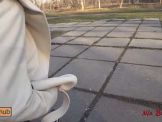 Real Public Sex. Beautiful Fucks on a_Park Bench_and Shows_Her Perfect